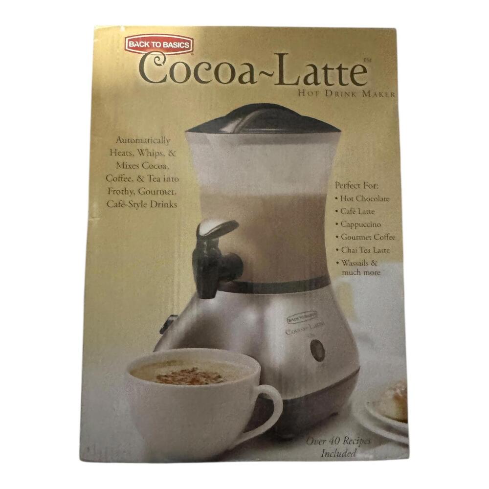 Back to Basics Cocoa-Latte Hot Drink Maker Frother Machine Coffee Cocoa Tea